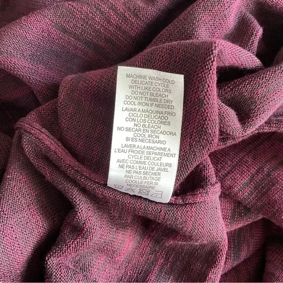 Nina Leonard Maroon “Deep Wine” Cowl Neck Long Sleeve Sweater Dress  Women’s Lg - Picture 8 of 8